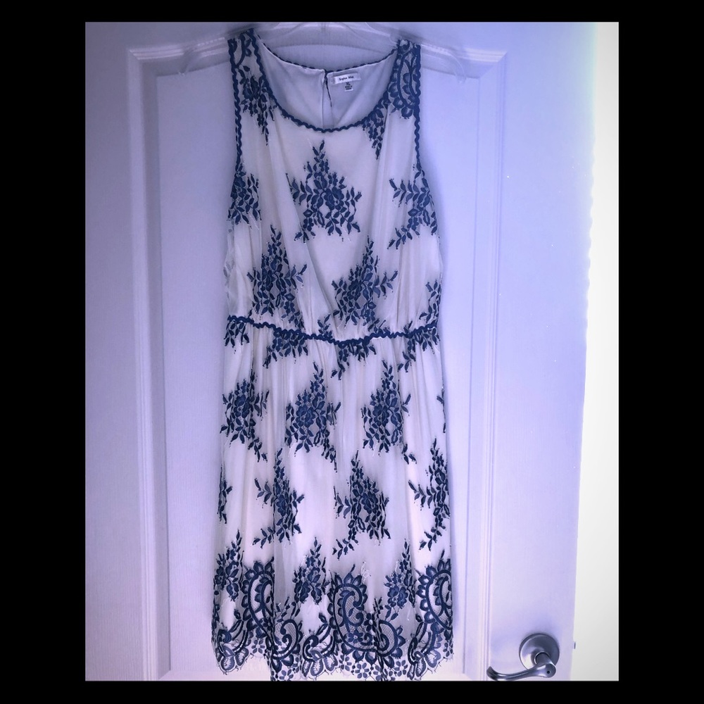 Sophie Max Floral Stretch Lace Dress